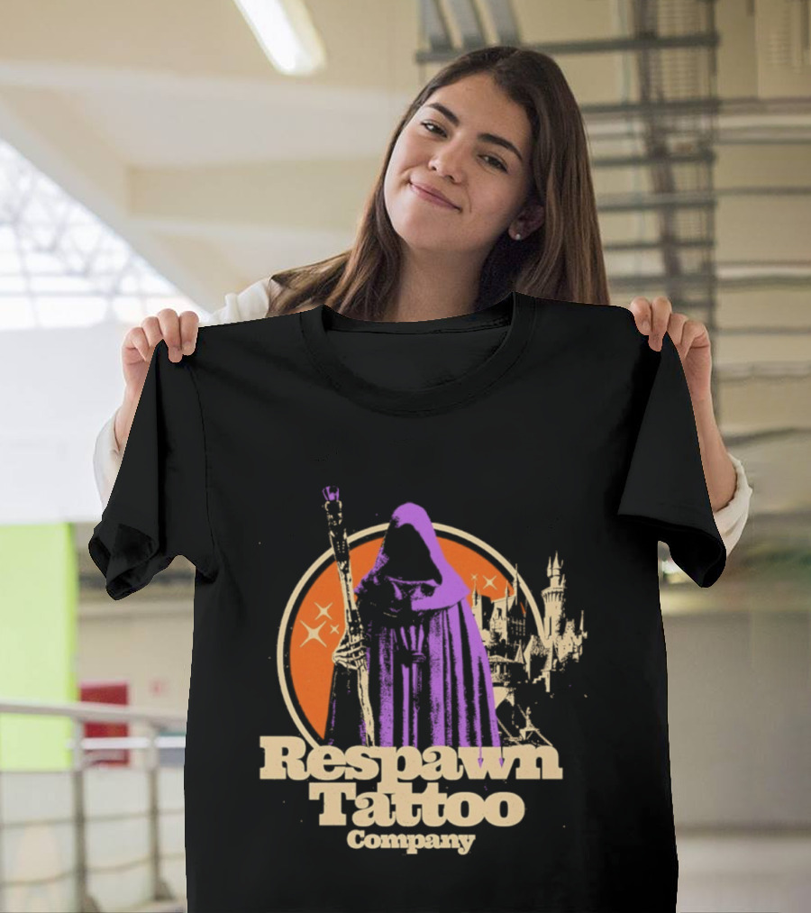 Respawn Tattoo Company Wizard Castle Grim Reaper T-Shirt