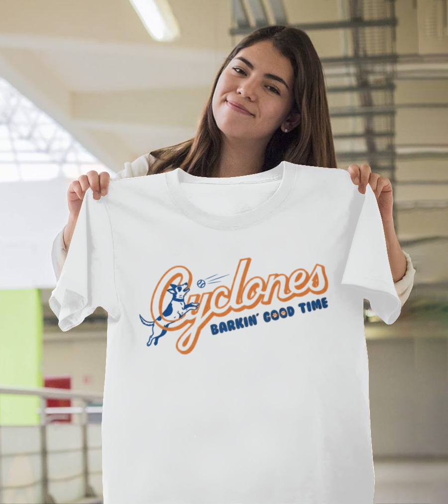 Brooklyn Cyclones Barkin Good Time Baseball Dog Fun T-Shirt