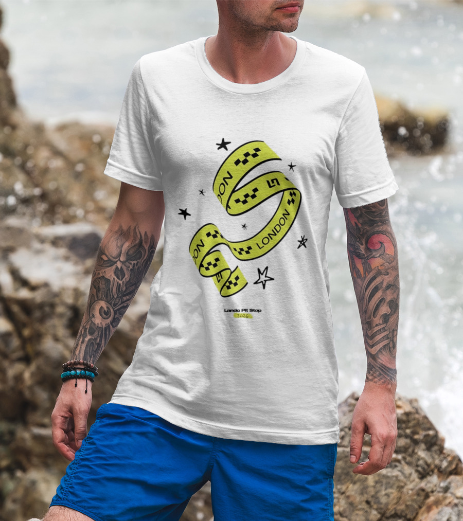 Lando Pit Stop 2026 London Racing Ribbon Stars T-Shirt