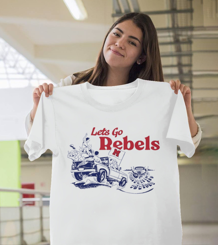 Let's Go Rebels Ole Miss Football Road Trip Adventure T-Shirt