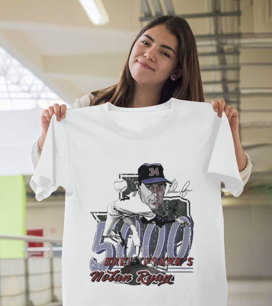 Nolan Ryan 5000 Strikeouts Texas Rangers Bruce Stark T-Shirt