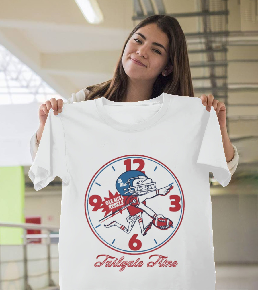 Ole Miss Rebels Football Tailgate Time Player T-Shirt