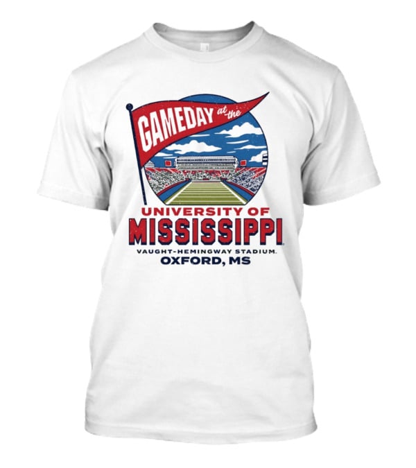 University Of Mississippi Gameday Vaught Hemingway Stadium Oxford MS T-Shirt