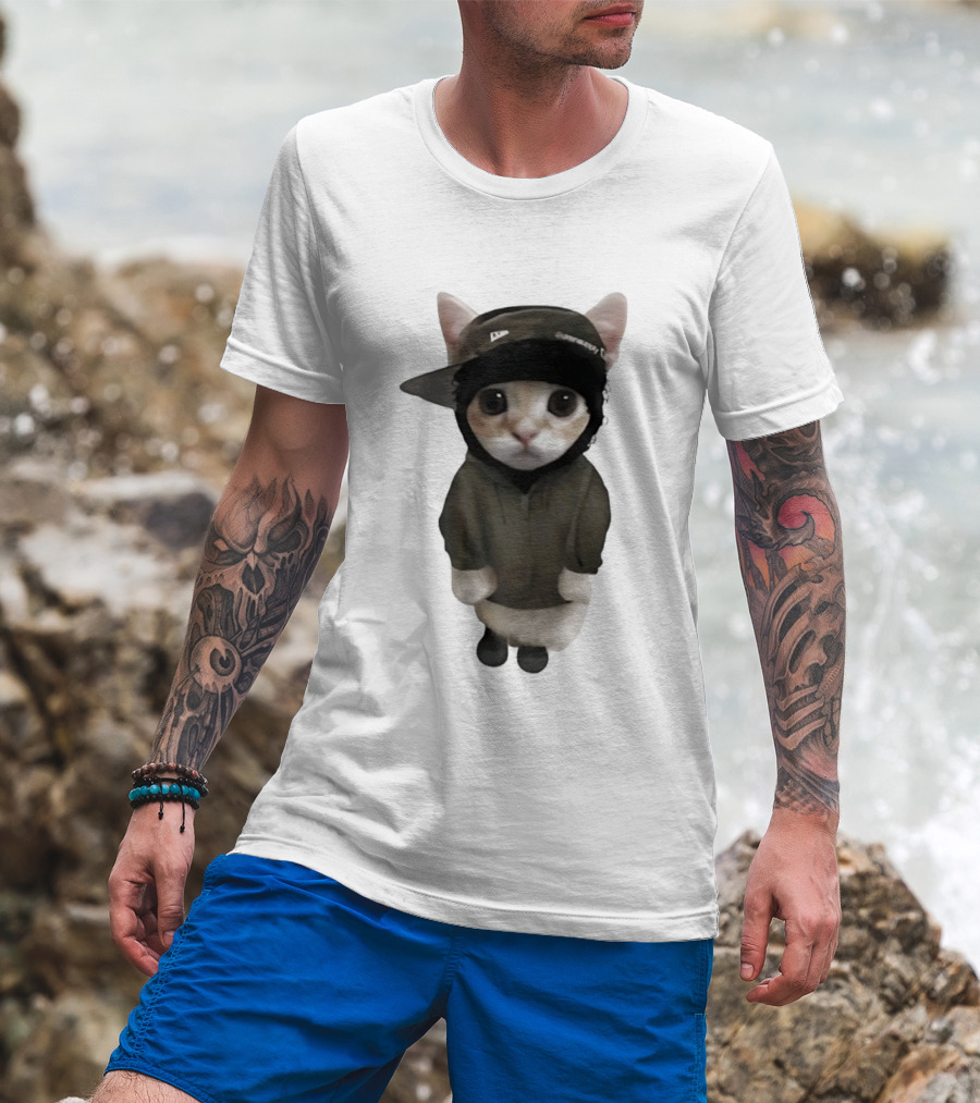 Yeat Cat Meme Cap Hip Hop T-Shirt