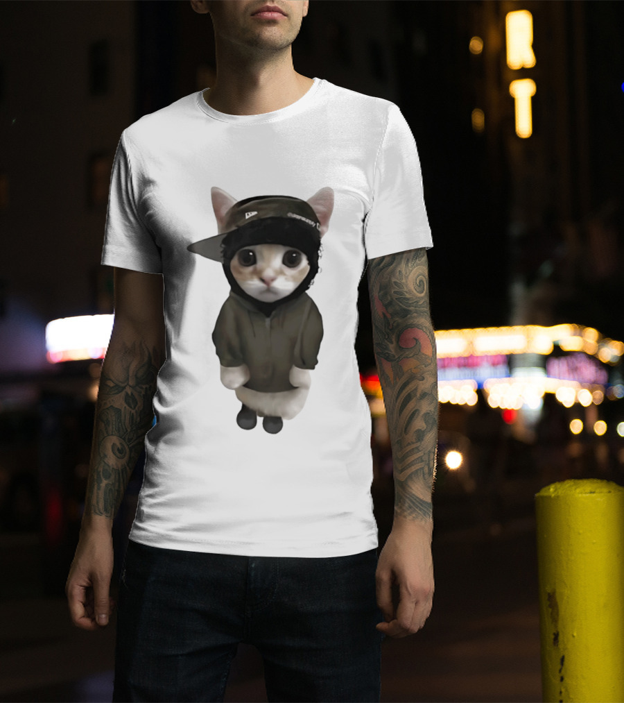 Yeat Cat Meme Cap Hip Hop T-Shirt