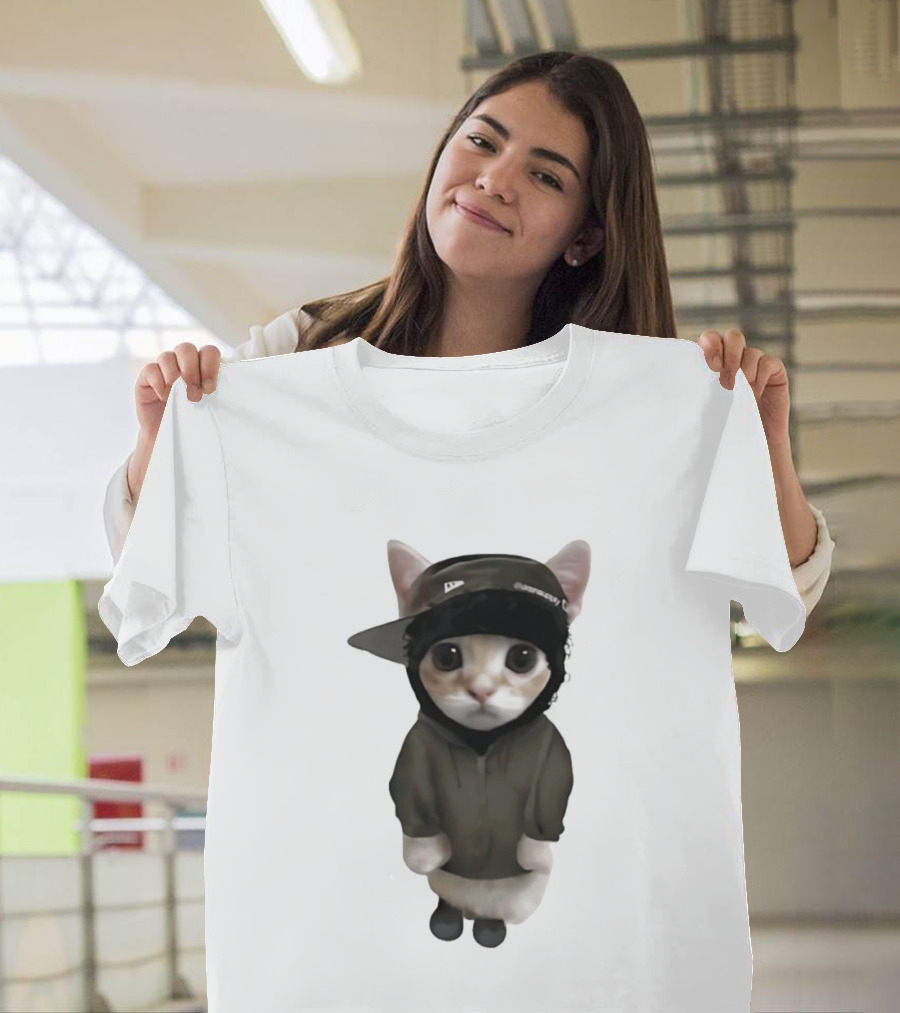 Yeat Cat Meme Cap Hip Hop T-Shirt