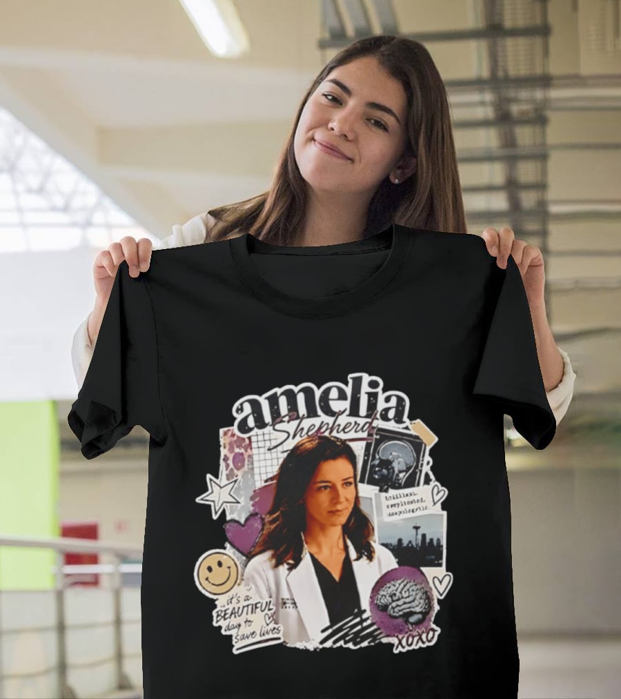 Amelia Shepherd Brilliant Complicated Unapologetic Beautiful Day To Save Lives Seattle Doctor T-Shirt