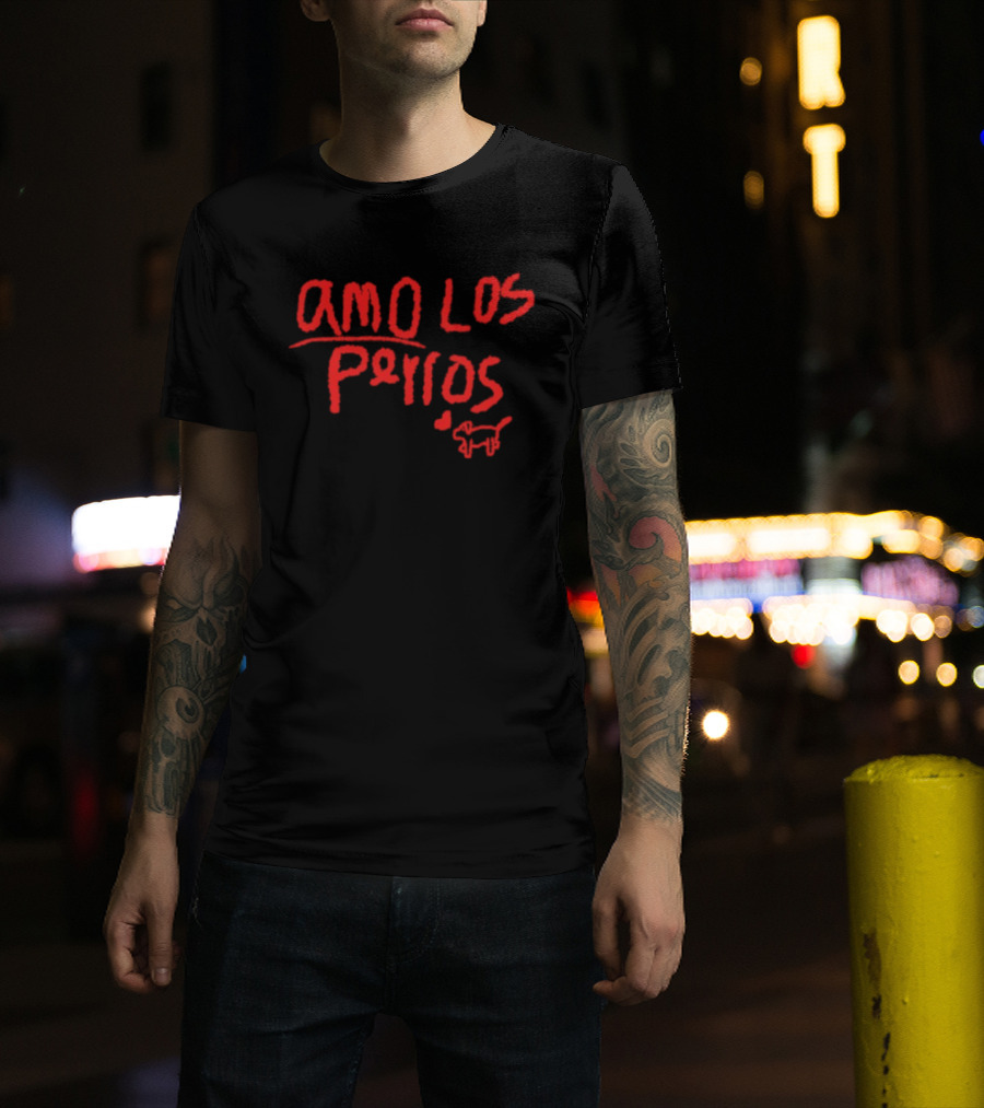 Amo Los Perros Pet Owner Dog Lover Spanish T-Shirt
