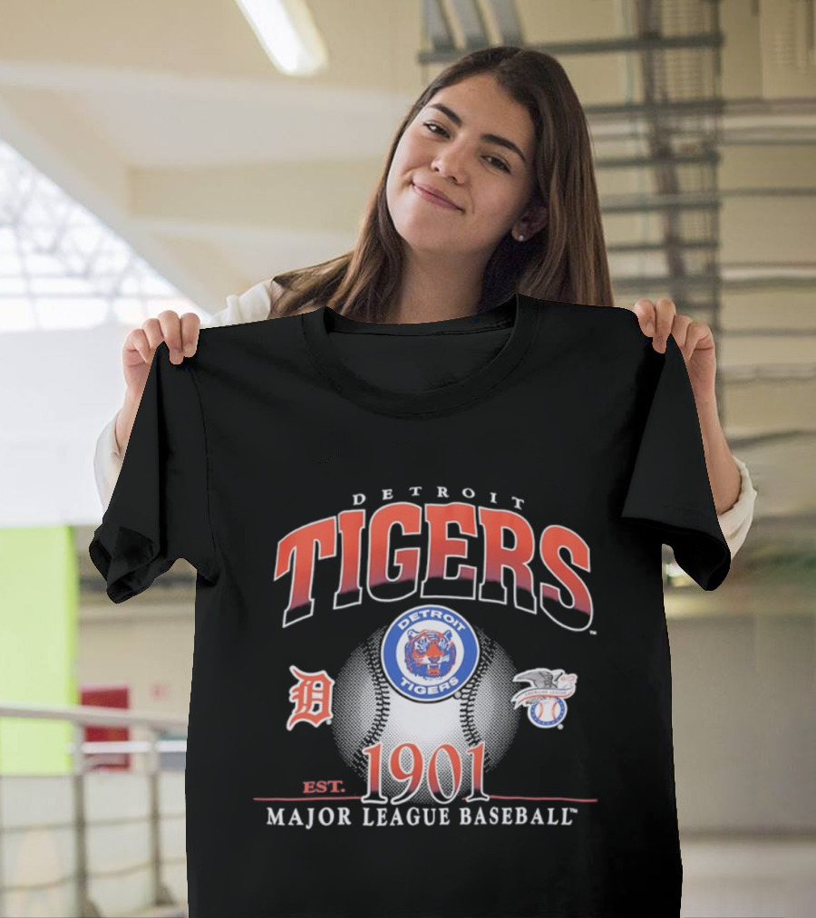 Detroit Tigers Est 1901 MLB Baseball T-Shirt