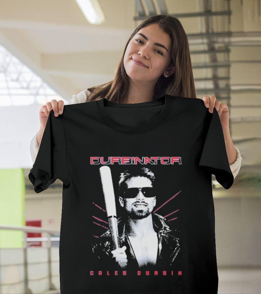 Durbinator Caleb Durbin Boston Red Sox Baseball Player With Bat T-Shirt