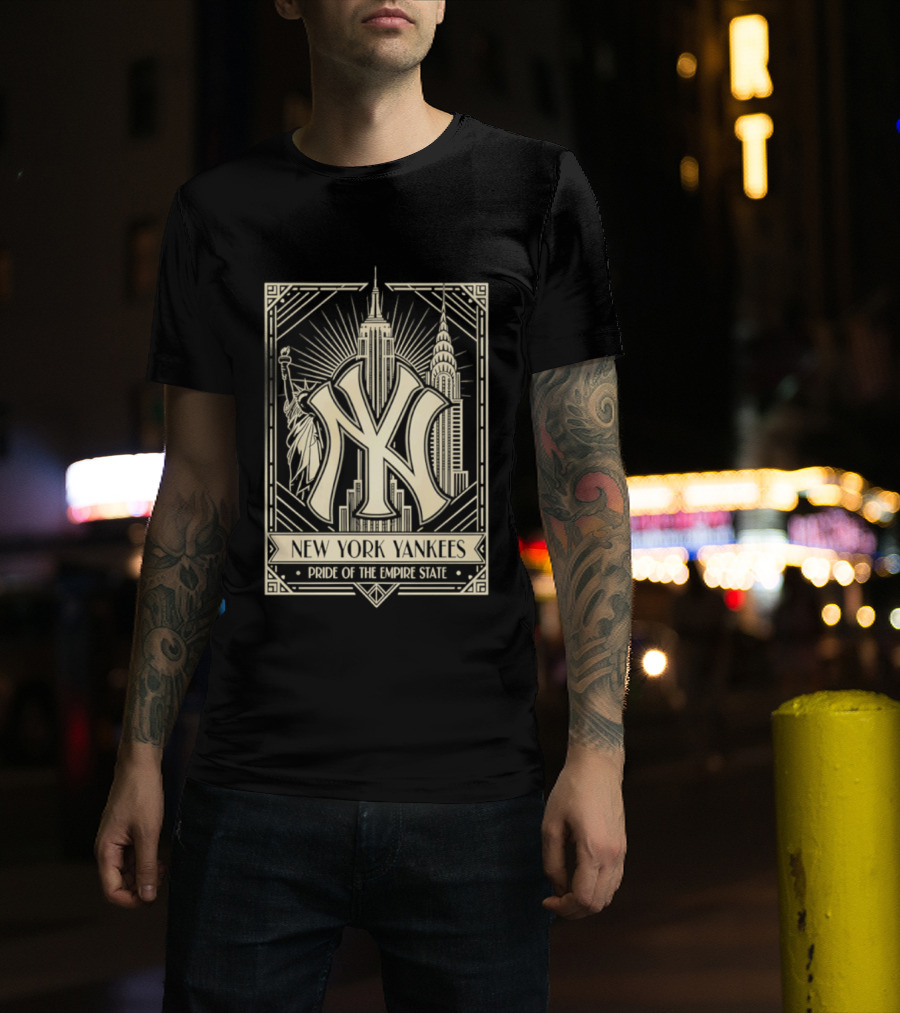 New York Yankees Pride Of The Empire State Iconic Skyline T-Shirt