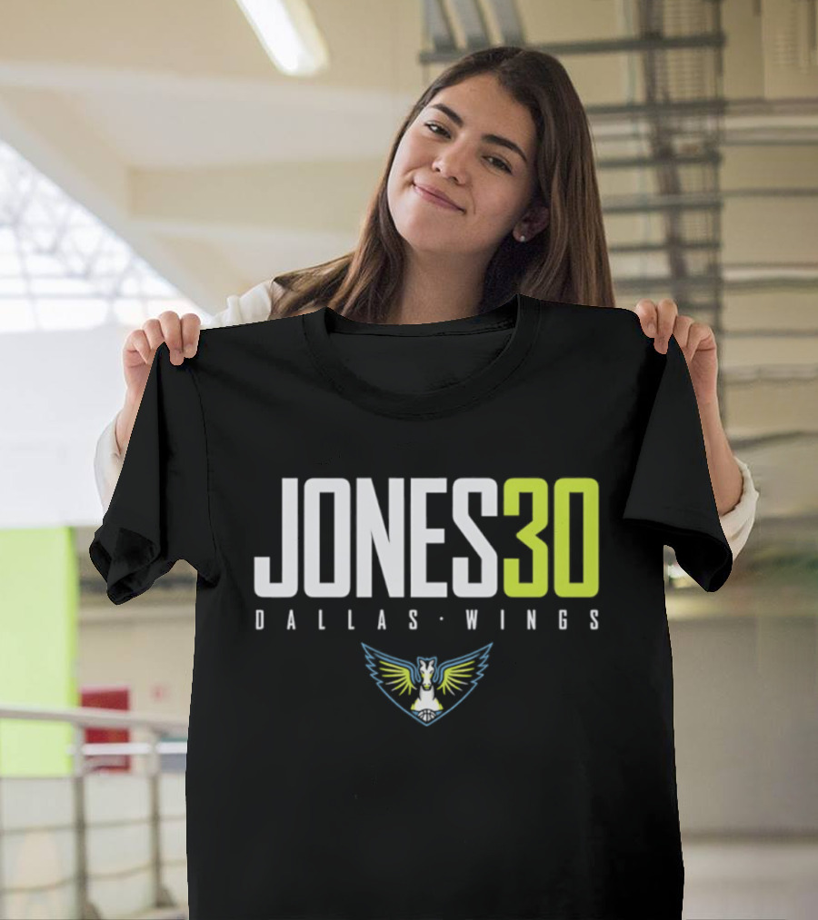 Jones 30 Dallas Wings 2026 WNBA T-Shirt