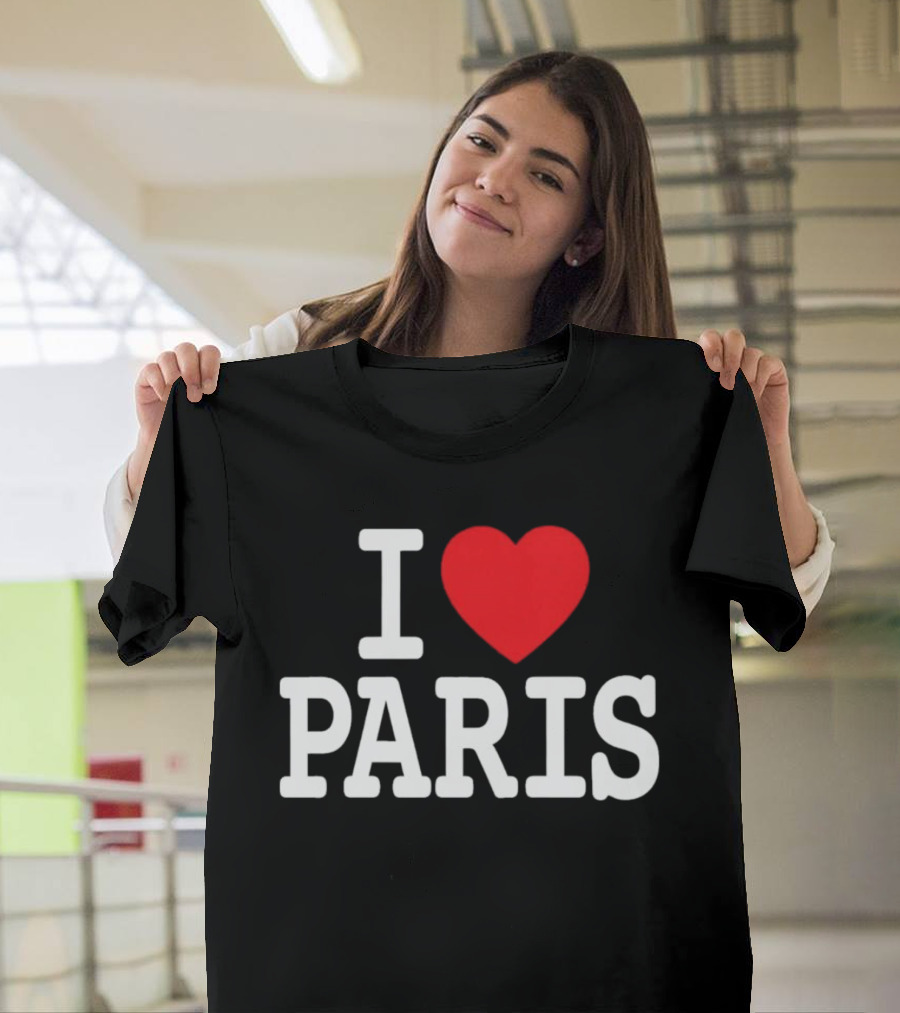 I Love Paris Sports T-Shirt