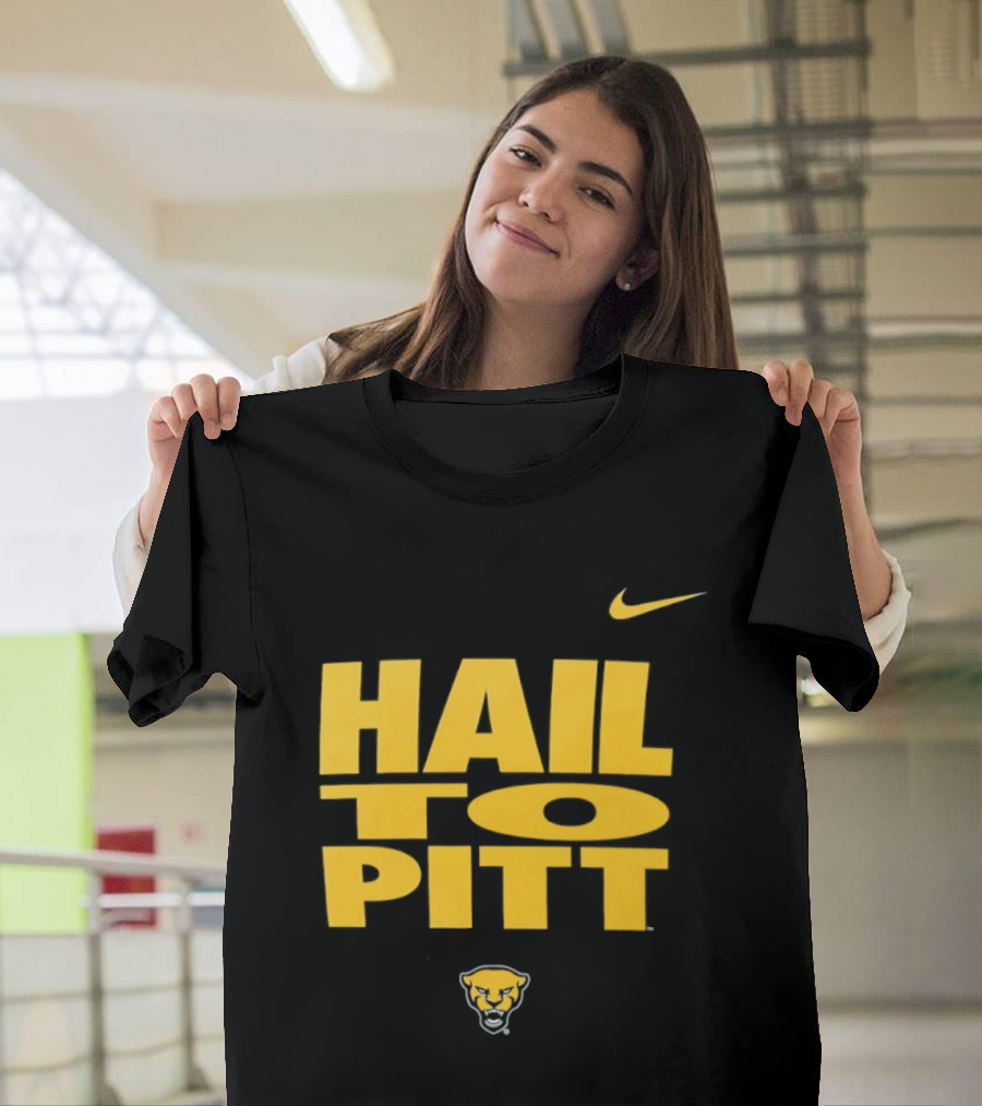 Pitt Panthers Hail To Pitt Nike Sportswear With Panther Head T-Shirt