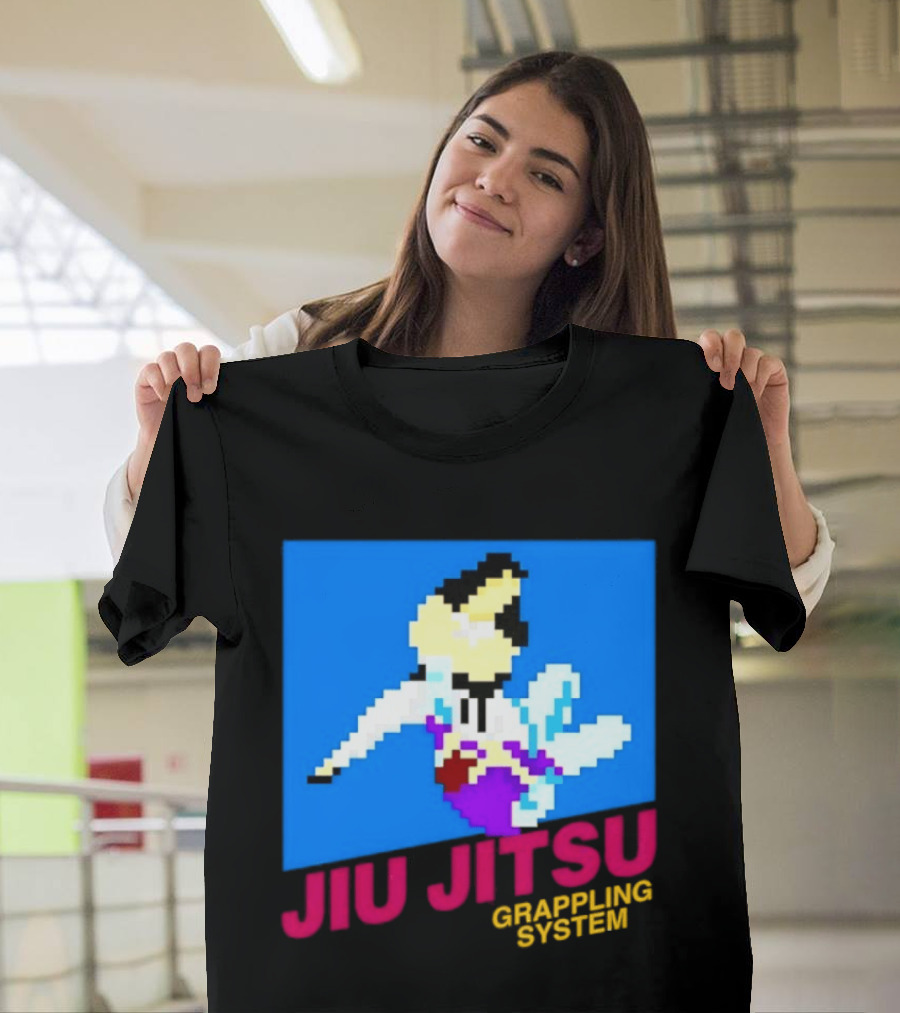Jiu Jitsu Grappling System Retro Pixel Martial Arts BJJ T-Shirt