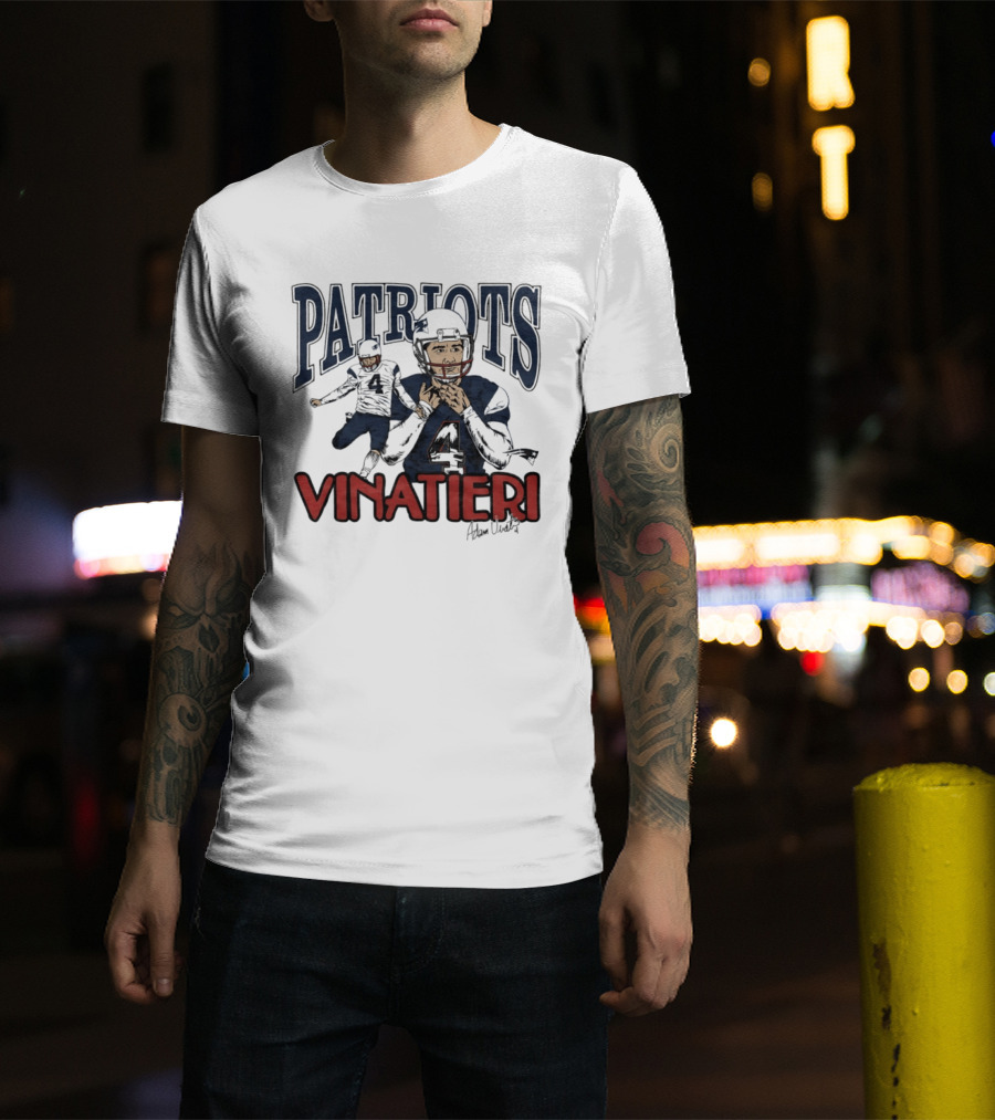 Patriots Vinatieri Adam New England Football T-Shirt