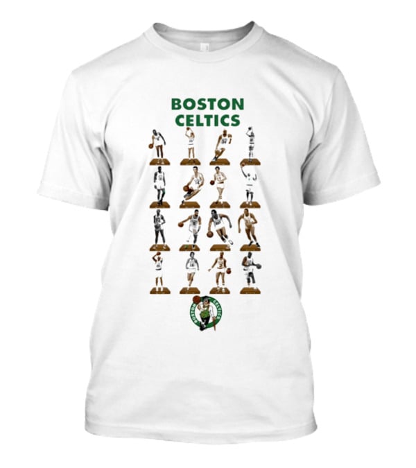 Boston Celtics Historic NBA Player Silhouettes Collection T-Shirt