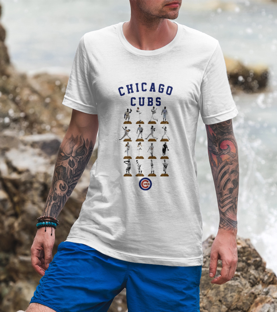 Chicago Cubs Legends Baseball Figures Collection MLB T-Shirt