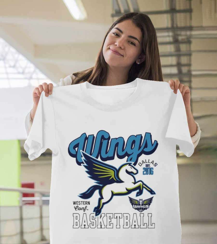 Wings Dallas 2016 Western Conf Basketball Mitchell And Ness T-Shirt