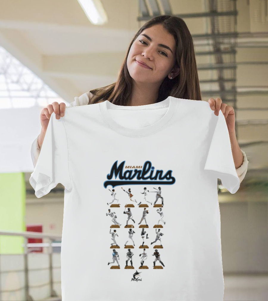 Miami Marlins Baseball Legends Hall Of Fame Moments T-Shirt