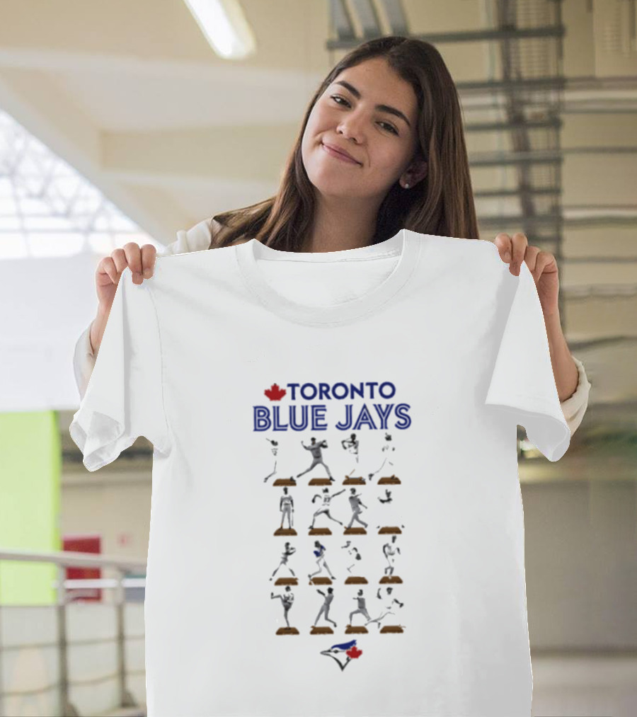 Toronto Blue Jays Legends Hall Of Fame Baseball Players Display T-Shirt