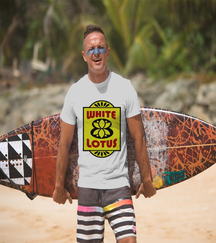 White Lotus Retro Motel Sign T-Shirt