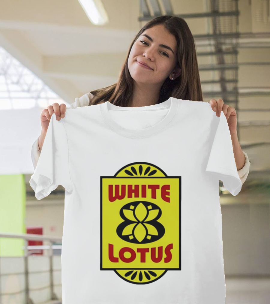 White Lotus Retro Motel Sign T-Shirt