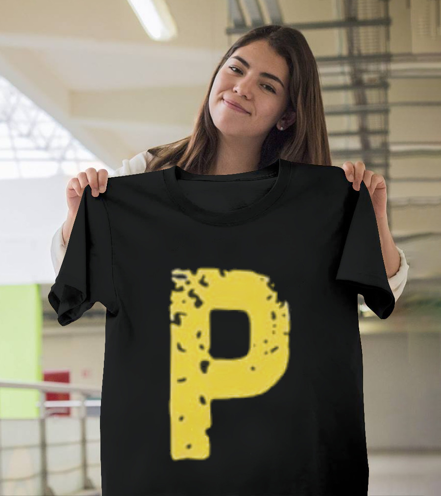 2026 Pirates IUP Night Yellow Pirate Letter P T-Shirt