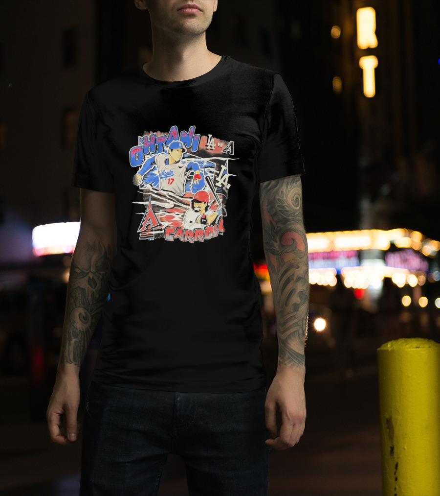Ohtani Vs Carroll Anime Comic LA Vs Arizona T-Shirt