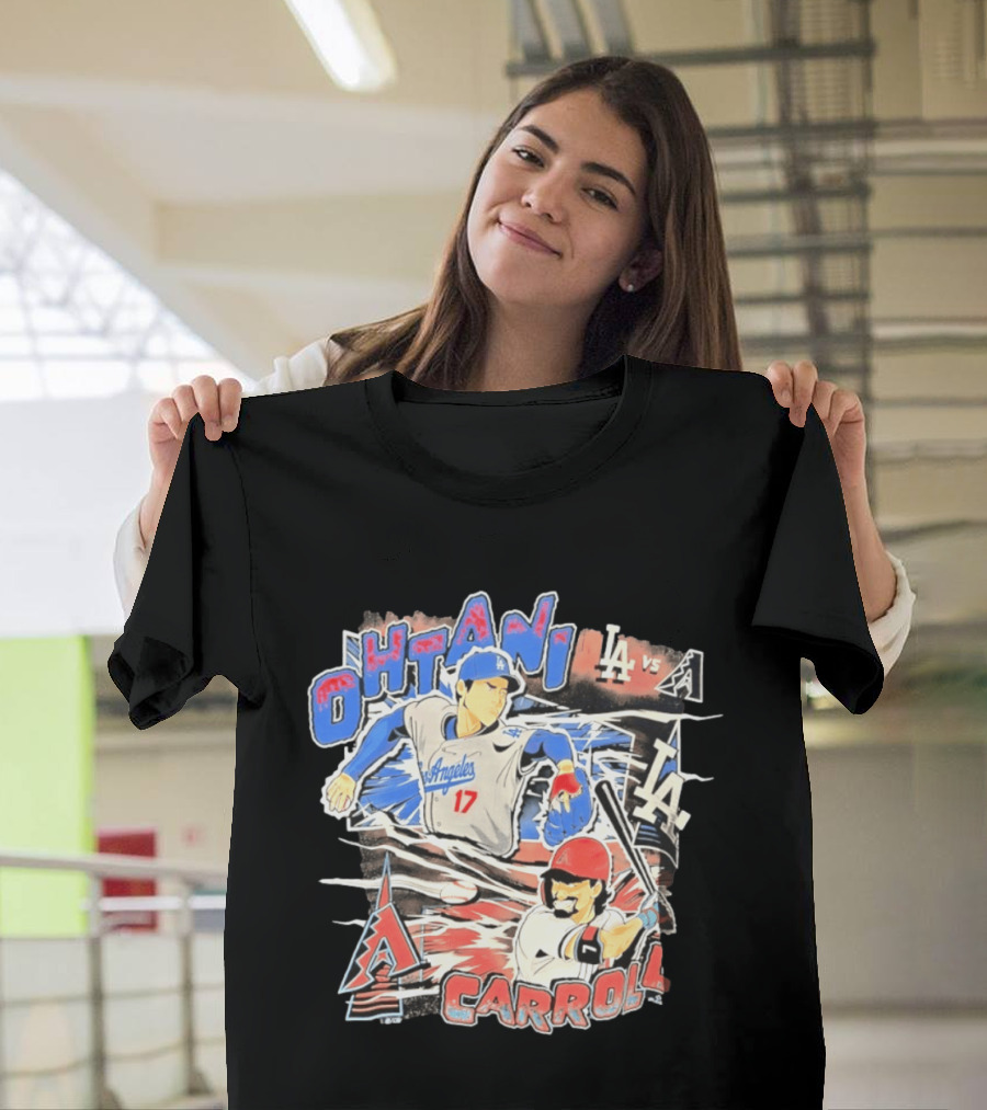 Ohtani Vs Carroll Anime Comic LA Vs Arizona T-Shirt