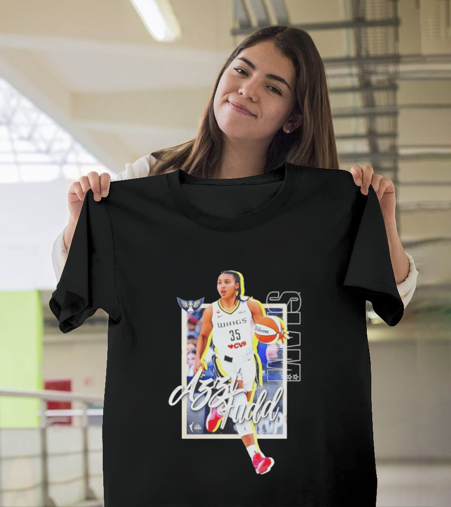 Azzi Fudd Dallas Wings Basketball Slam 262 CVS Wilson T-Shirt