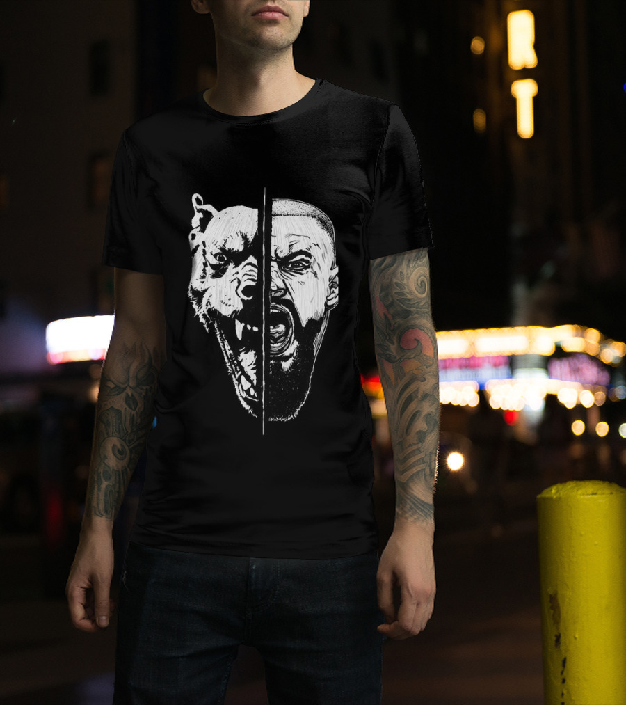 Bron Breakker Split Face Tiger Fusion T-Shirt