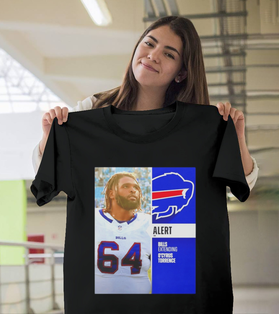 Buffalo Bills Alert Extending O'Cyrus Torrence Number 64 T-Shirt