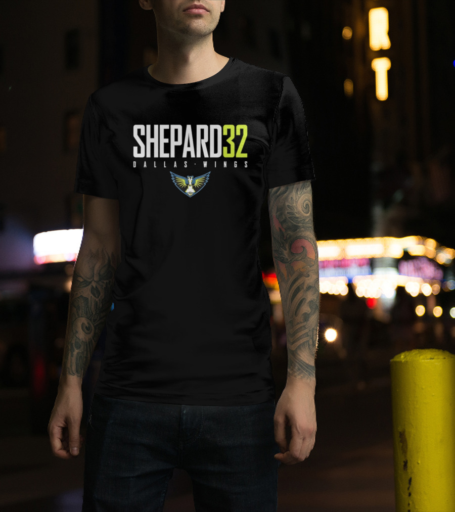 Shepard 32 Dallas Wings WNBA Logo 2026 T-Shirt