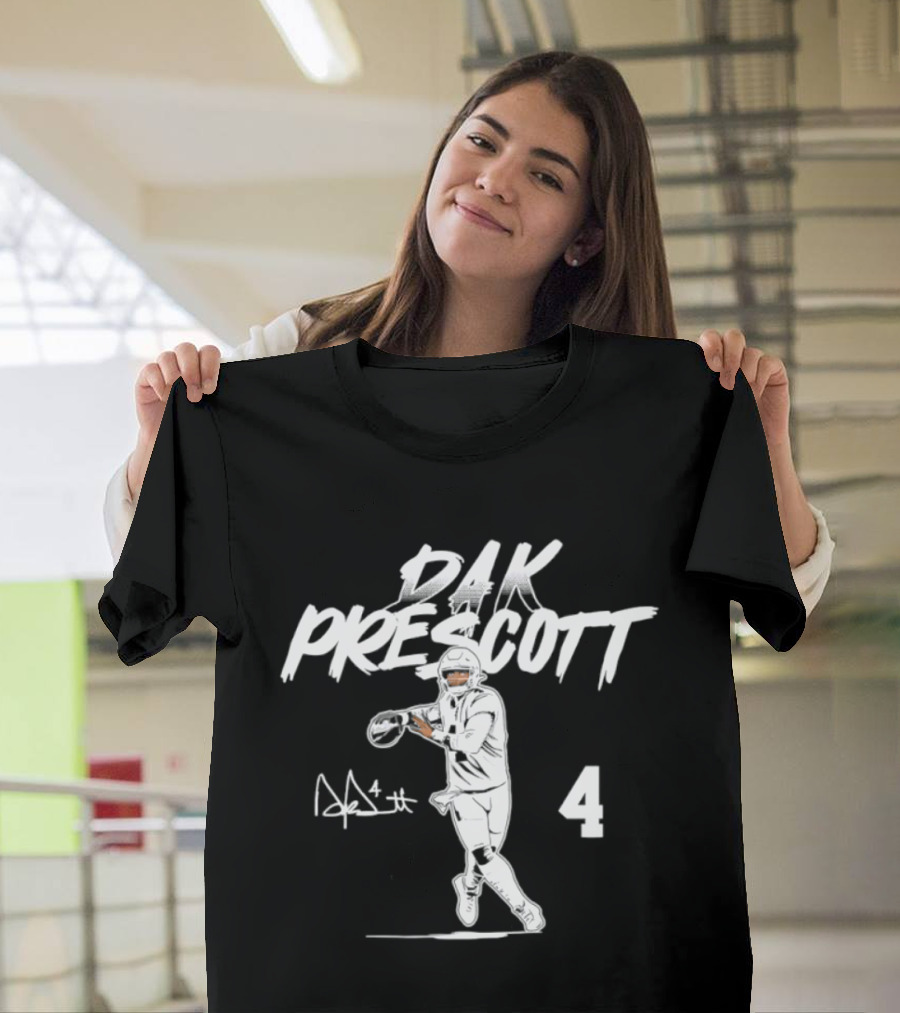 Dak Prescott 4 Dallas Cowboys 2026 Star Pose T-Shirt