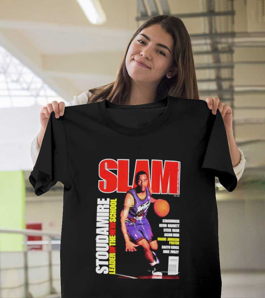 Slam Magazine May 1996 Stoudamire Leader Of The New School Raptors Championship Roster Fan Event T-Shirt
