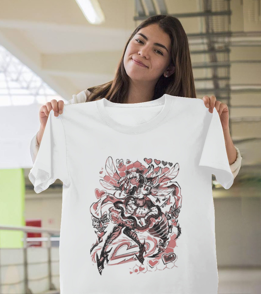 Bee My Lovely Final Fantasy XIV Valentine's Heart Wings Love T-Shirt