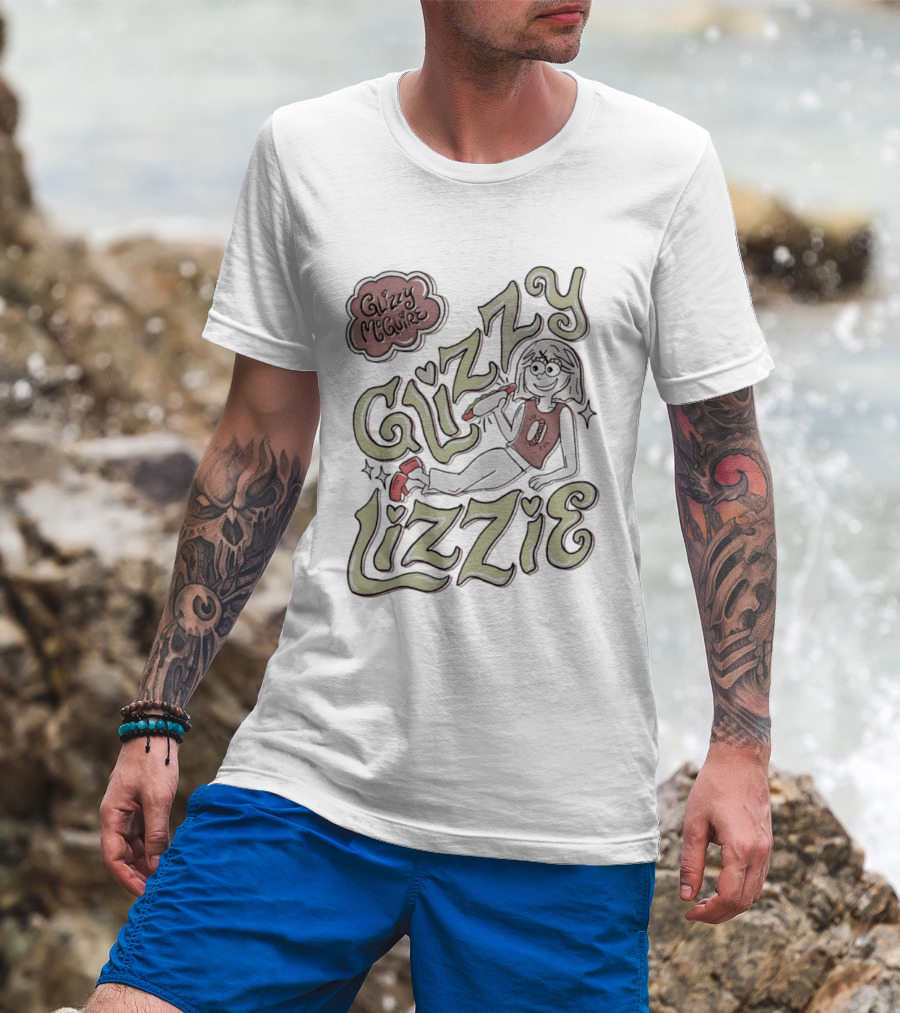 Glizzy McGuire Glizzy Lizzie Hot Dog Retro Character Fun T-Shirt