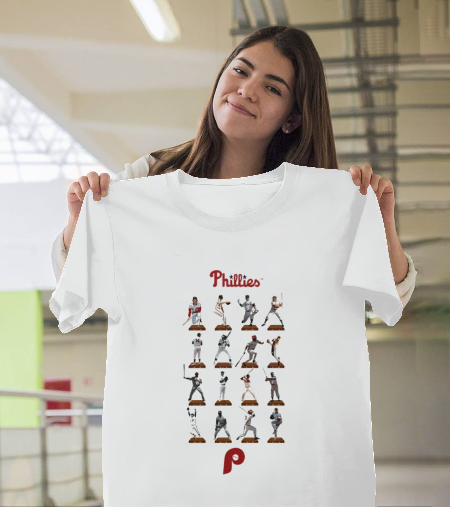 Philadelphia Phillies Legends Baseball Hall Of Fame Moments T-Shirt