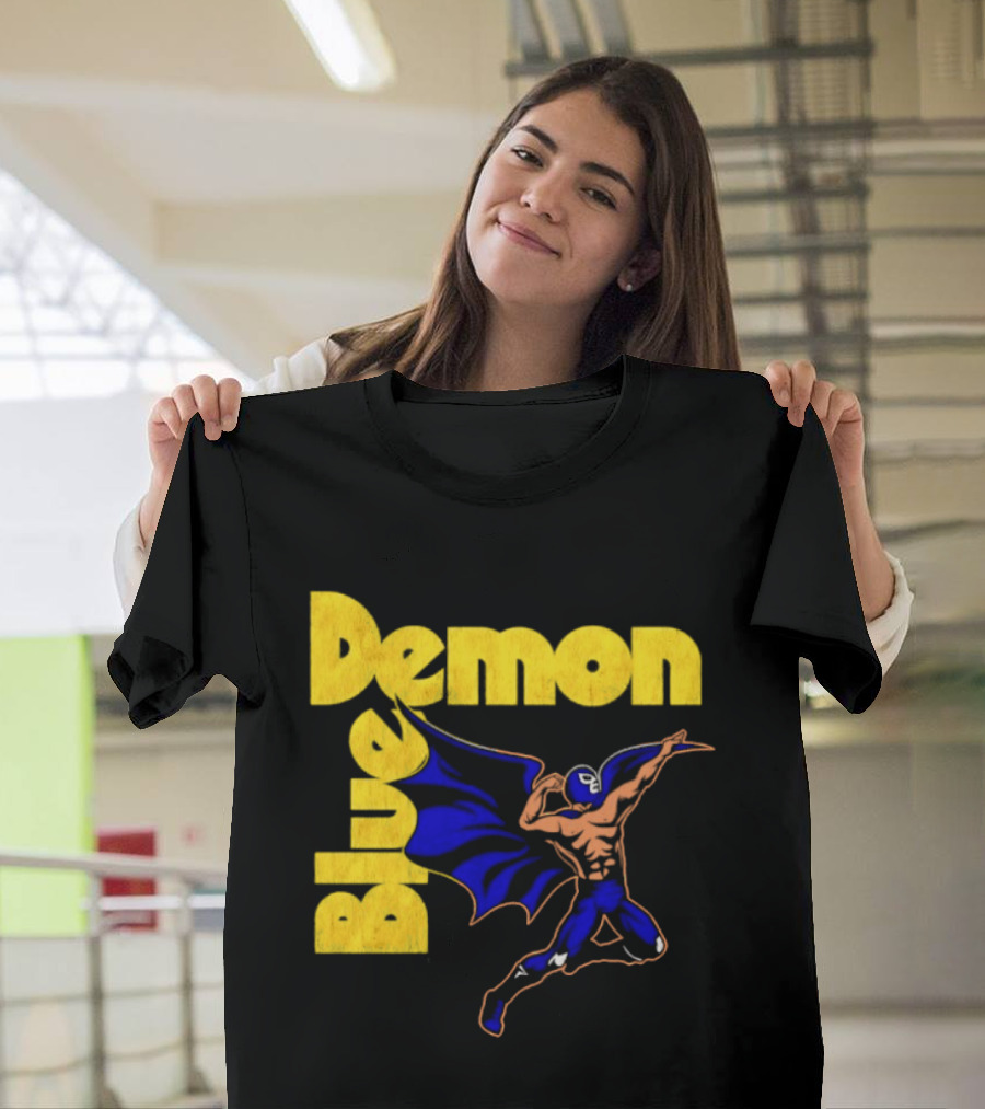 Alejandro Munoz Moreno Blue Demon Mexico Wrestling Iconic Luchador T-Shirt