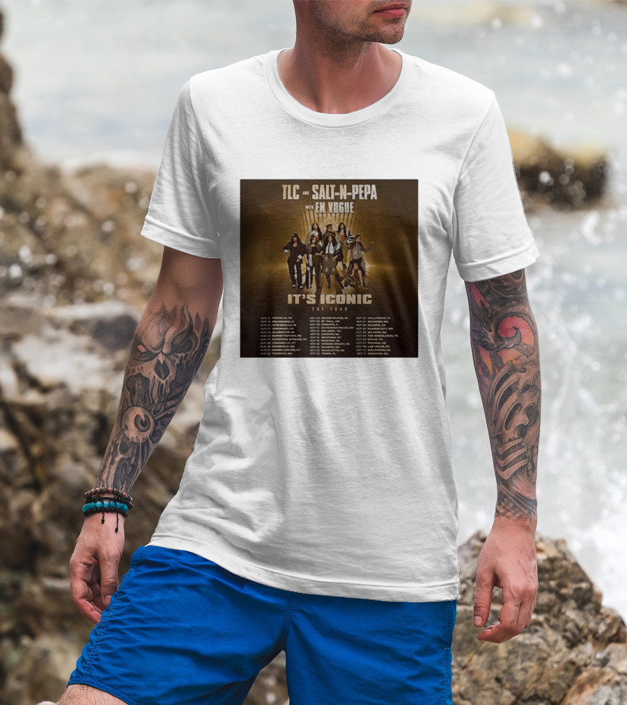 TLC Salt N Pepa En Vogue It's Iconic Tour Dates 2023 T-Shirt