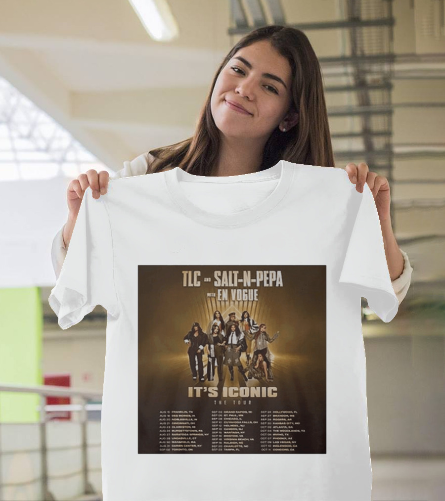 TLC Salt N Pepa En Vogue It's Iconic Tour Dates 2023 T-Shirt