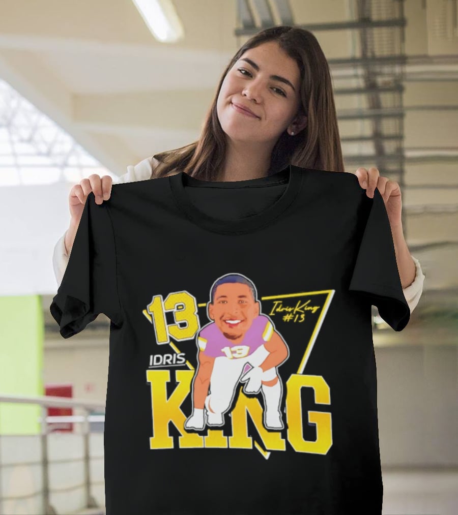 Idris King 13 Tennessee Tech Football Caricature T-Shirt
