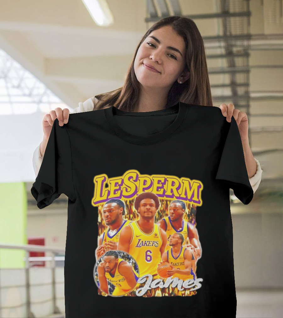 LeSperm James Lakers 90s Bootleg T-Shirt