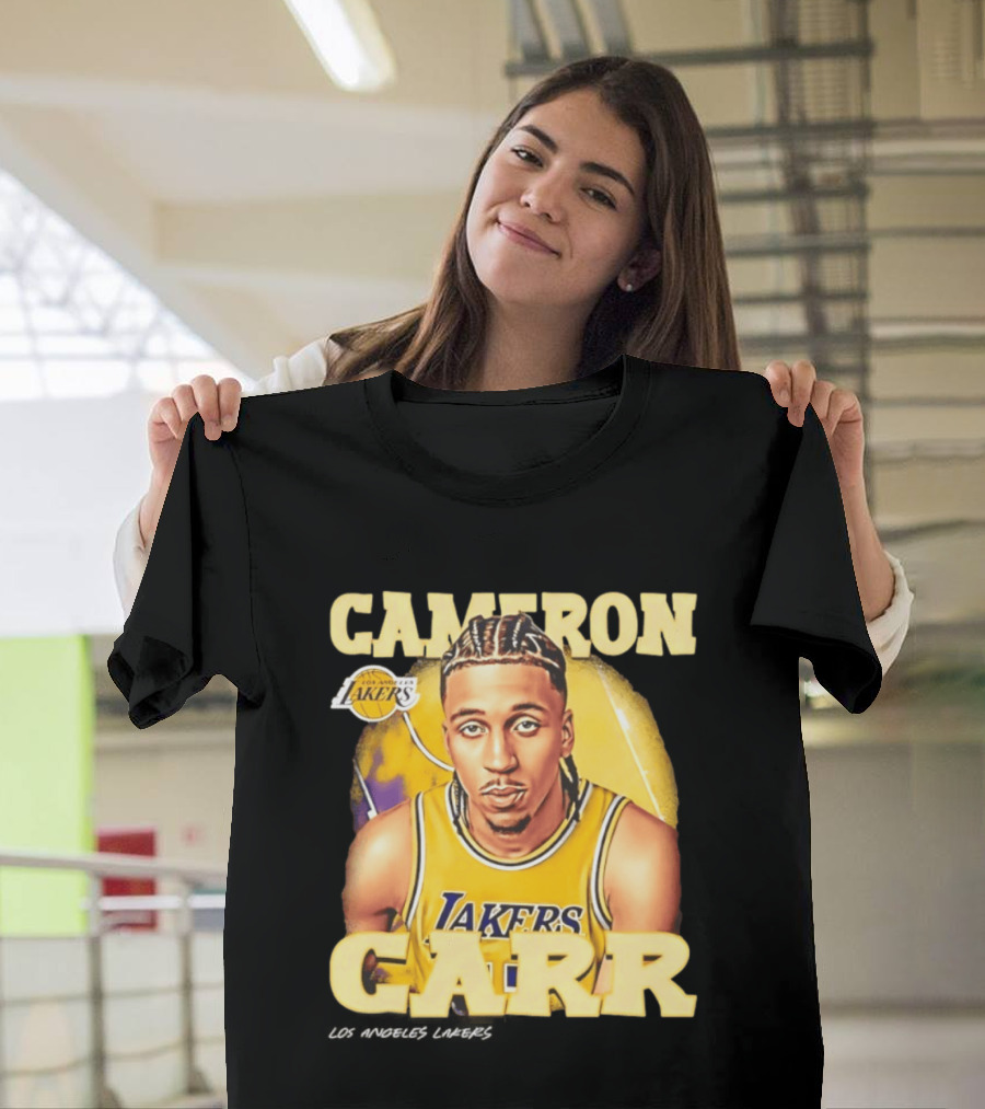 Cameron Carr Los Angeles Lakers NBA 2026 Airbrush T-Shirt