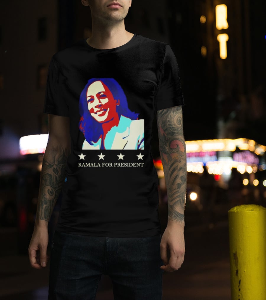 Kamala Harris Kamala For President Presidential Campaign Stars T-Shirt