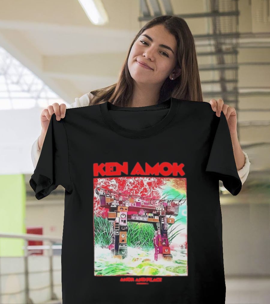 Ken Amok Amok And Peace Speaker Torii Technicolor Gateway T-Shirt