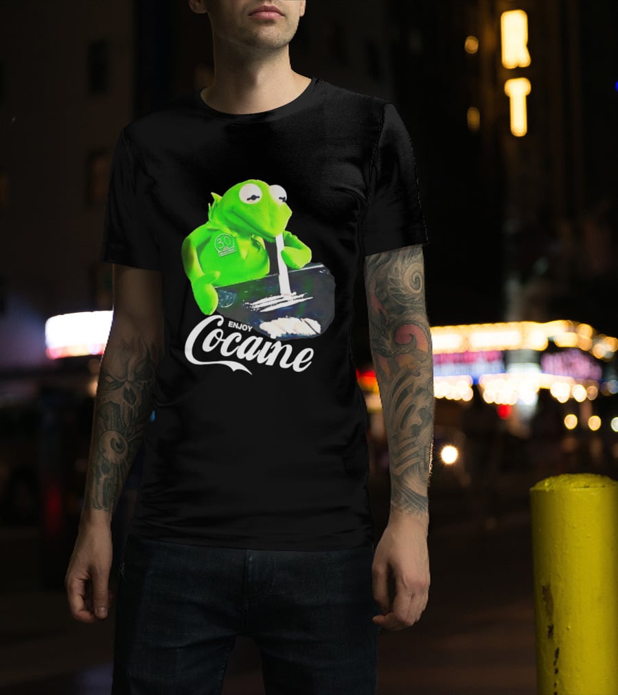 Kermit The Frog Enjoy Cocaine Muppets T-Shirt