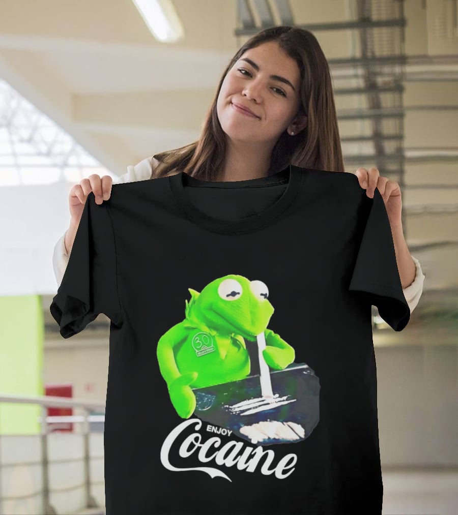 Kermit The Frog Enjoy Cocaine Muppets T-Shirt
