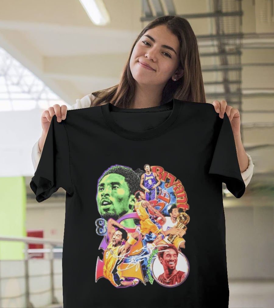Kobe Bryant 8 Los Angeles Lakers NBA Champion Legacy T-Shirt